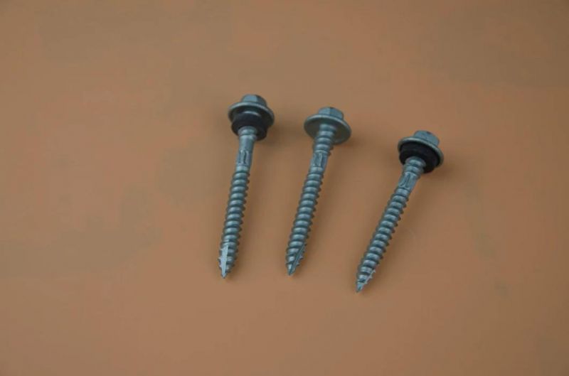 Stock Pan Head, Flat Head, Truss Head, Hexagon Washer Head, Hexagon Flange Head Material Ss410 and SS304 Self-Drilling Screw