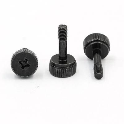 Wholesale M3 M4 M5 M6 M8 Aluminum Color Anodized 10mm Black Plastic Thumb Screw for PC Case Screws