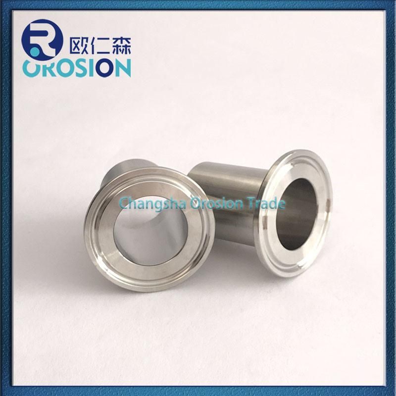 Stainless Steel Sanitary 3A Fittings Long Weld Clamp Ferrules