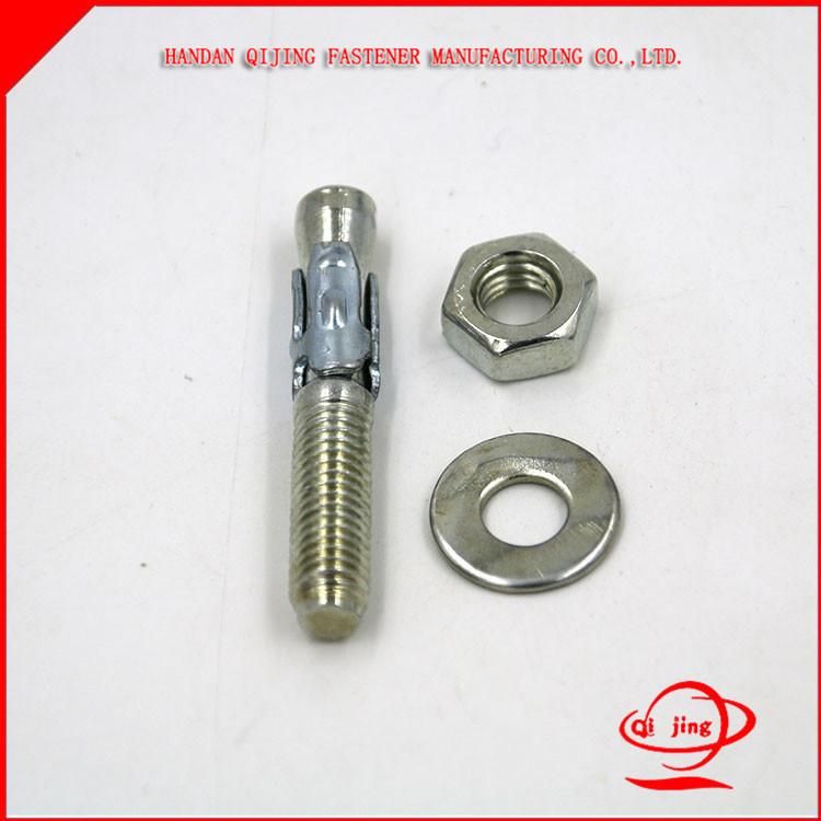 HDG / Zp Stainless Steel /Carbon Steel Wedge Anchor Bolts Expansion Anchor with Hook/Eye/Nut