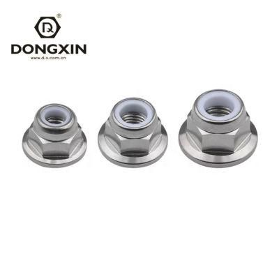 China Wholesale M6 Flange Nylon Lock Nut Nylon Insert Lock Nut Fasteners