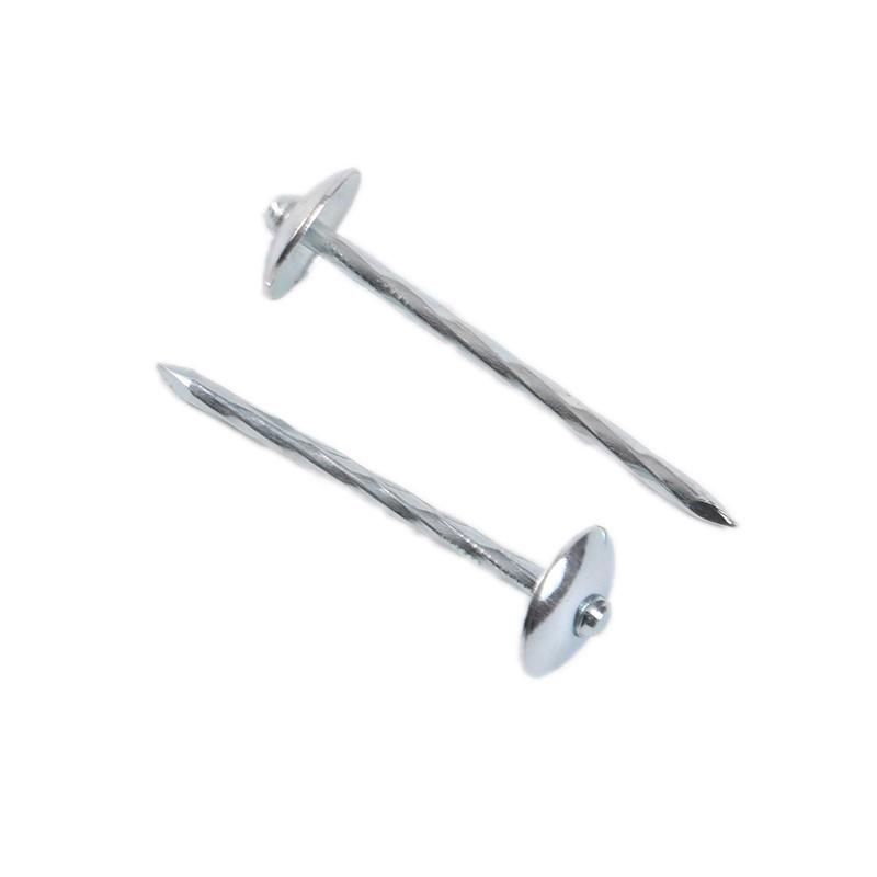 Good Quality Umbrella Roofing Nail Galvanize Umbrella Head Roofing Nails