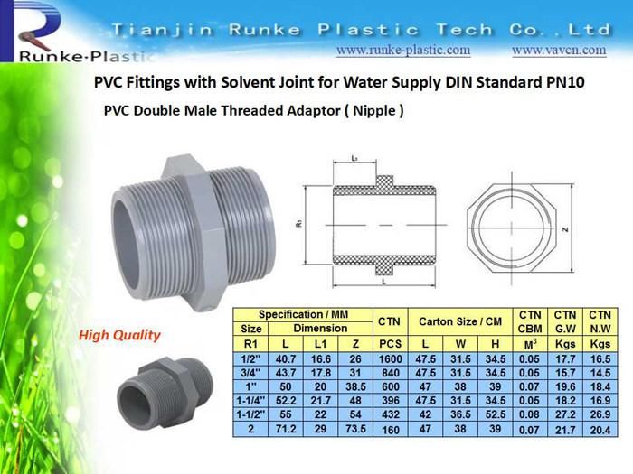 High Quality UPVC Pipe Fitting Female Thread Flange Adaptor Plastic Ts Butterfly Valve Flange PVC Blink Flange PVC Bland Flange PVC 2 Pieces Van Stone Flange