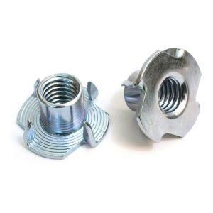 Galvanized Steel 4 Prongs T Nut