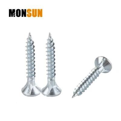 Clear Blue White Zinc Plated Bugle Head with 3 Nibs Self Tapping Drywall Screw/Cement Board Screws