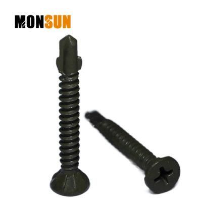 Flat Undercut Head Black Drilling Point Cement Board Screws