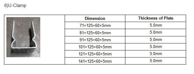 Top Quality Ground Fence Pole Anchor 71X71X900mm
