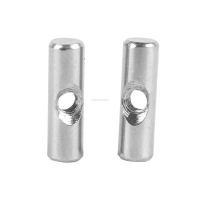 M2 M3 M4 M5 Stainless Steel Round Shape Barrel Nuts Steel Zinc Plated Cylinder Barrel Nut Thread Sleeve Nut for Screw