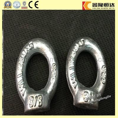 DIN580 M12 Lifting Anchor Oval Eye Bolts with Certification