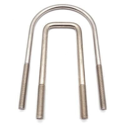 High Tensile Ss201 SS304 SS316 A2-70 A4-80 Stainless Steel Fastener Square U Bolt