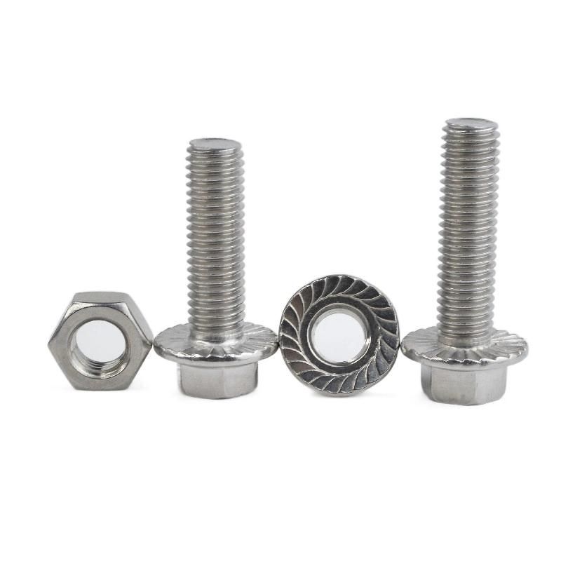 High Strength Bolt DIN6921 Carbon Steel Grade 8.8 10.9 12.9 Hex Head Flang Bolt