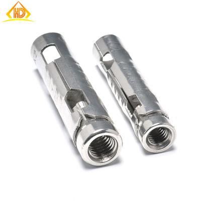 M6 M8 M10 M12 M14 M16 M18 M20 Ground Wall Concrete Stainless Steel SUS304 Kirsite Wedge Drop in Sleeve Anchor Scale Anchor Bolt