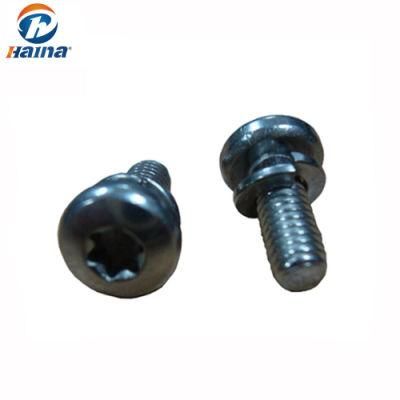 Blue Zinc Plated Allen Screws Thread Locking Socket Head Cap Sems Screws