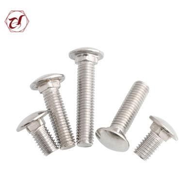 SS304 SS316 A4 Carriage Coach Bolt Mushroom Head Bolt