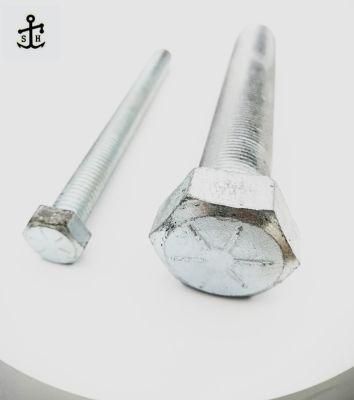Wholesale China Factory Carbon Steel Galvanized Outer Hex Head Big Size Bolt with DIN933