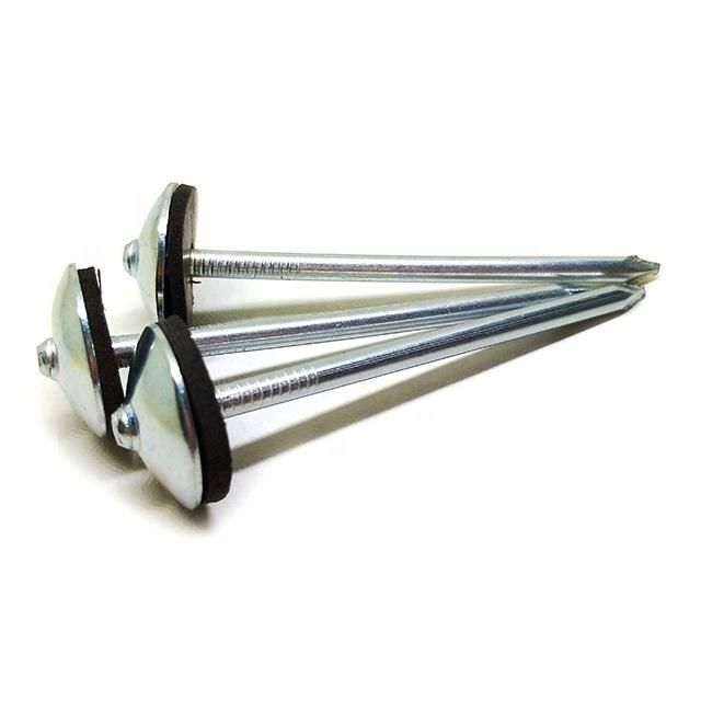 Namibia Market/Chinese Factory Supply Umbrella Roofing Nails Weight Nails with Galvanized Coating Galvanized Collated Roofing Nail