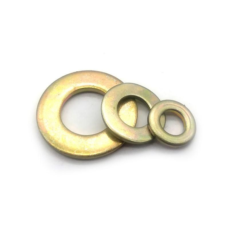 DIN125 Carbon Steel Yellow Zinc Plated Galvanized Plain Washer Flat Washer