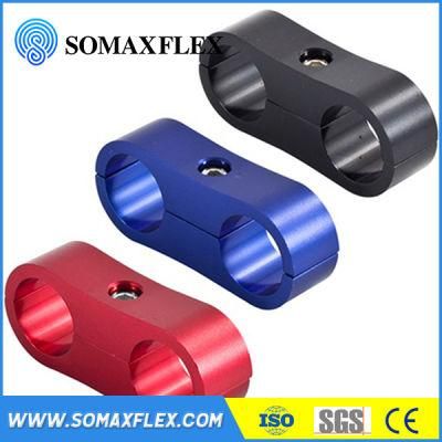 an 8 An8 15.4mm Braided Hose Separator Clamp Fitting Adapter Bracket