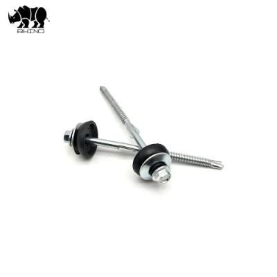 with PVC &amp; Metal Cup Washer Hex Head Drilling Screw