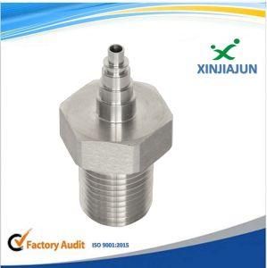 Custom CNC Milling/Turning Part, High Precision Stainless Steel CNC Machining Parts, Pneumatic Connector Component