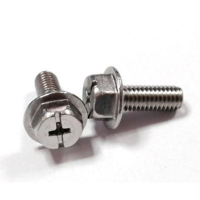 Phillips/Slotted Combo Drive Hexagonal Flange Eead Machine Bolts