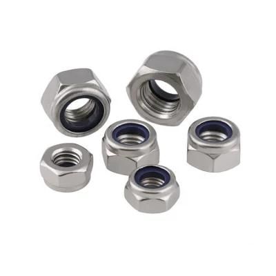 DIN985 Hex Nylon Thin Lock Nut Light Type Prevailling Torque Type Hexagon Nuts with Nylon