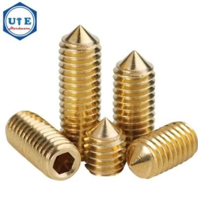 M3 M5 M6 M8 High Strength Brass Cap Point Set Screw DIN914