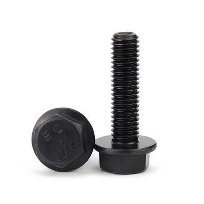 High Quality DIN6921 M8 Custom 12 Point Stainless Steel Hex Flange Bolt Fasteners with Gasket