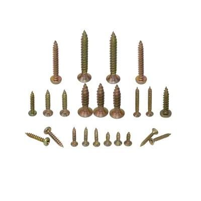 Csk Chipboard Screws Pozi Yellow Zinc Plated Screws