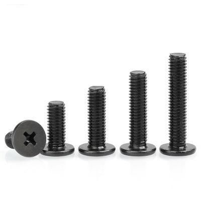 Black 304 Stainless Steel Thin Cross Flat Head Notebook Digital Machine Screws