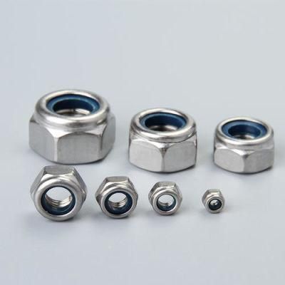 DIN 985 Heavy Hexagon Nylon Insert Zinc Plated Nuts