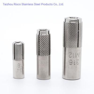 Stainless Steel SS304/316/201 Full Size High Quality Fastener Drop in Anchor