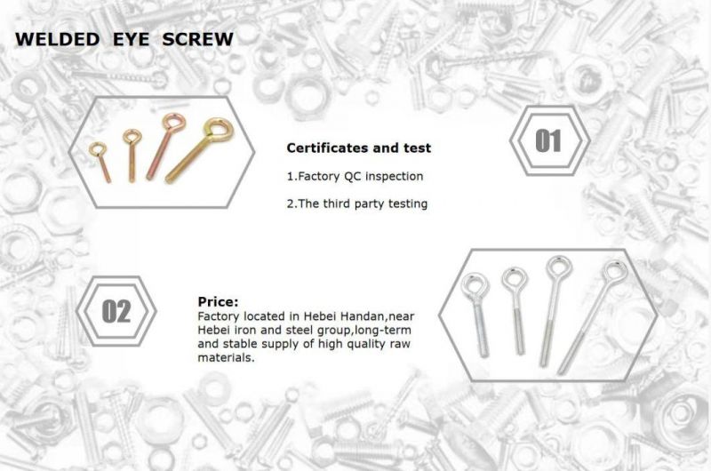 High Precision for Fixing Lifting Ring Welded Eye Tapping Screw