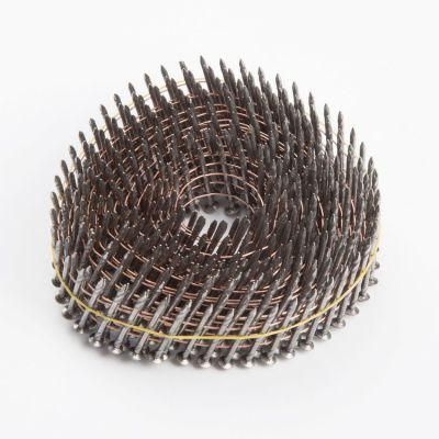 Screw Shank Flat Head Polished Pallets Coil Nails