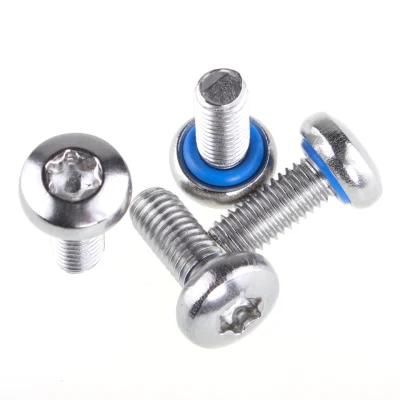 M3 1.5mm Nickle Plated O Ring Groove Stainless Steel Meter Seal Screw