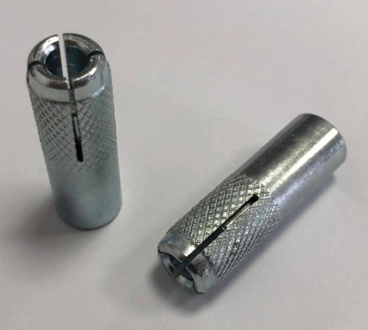 Plug Knurled Drop in Anchor Bolt with Red