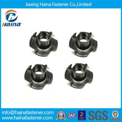 Stock Stainless Steel Tee Nut with 4 Prongs