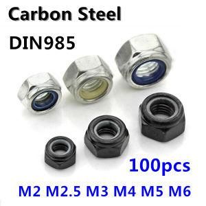 100PCS-Lot-DIN985-Nylon-Lock-Nut-M2-M2-5-M3-M4-M5-M6-Nylon-Insert-Nut