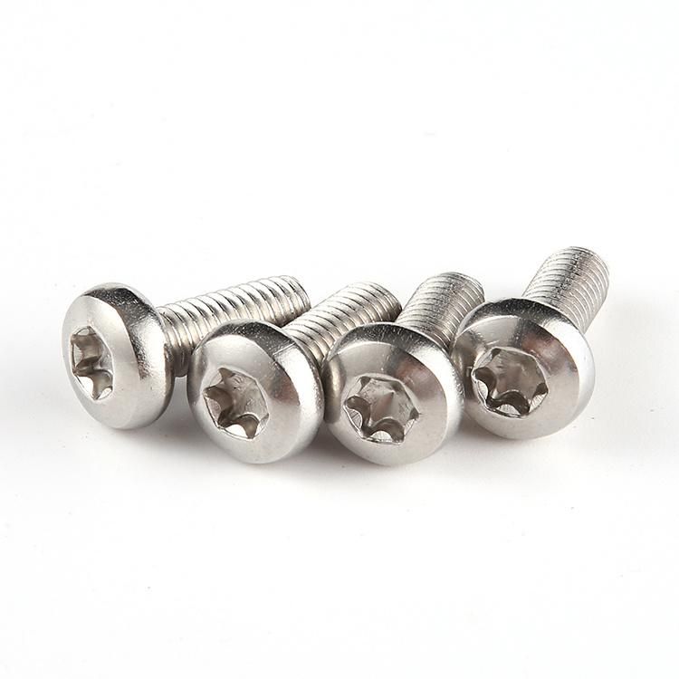 M4 M5 Stainless Steel SS304 Pan Head Torx Screw GB2672 Titanium Screw M3