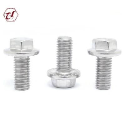 304 Hex Head A2 Machine Fasteners Flange Bolt
