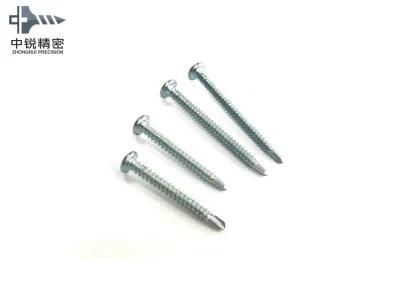 Phillips Flat Head Self Drilling Screws with Blue Zinc Plated in Size 3.9X50mm Carbon Steel Made Drilling Screws