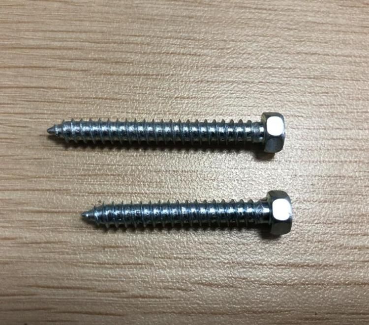 DIN7976 Hexagon Head Tapping Screws Zinc Plated