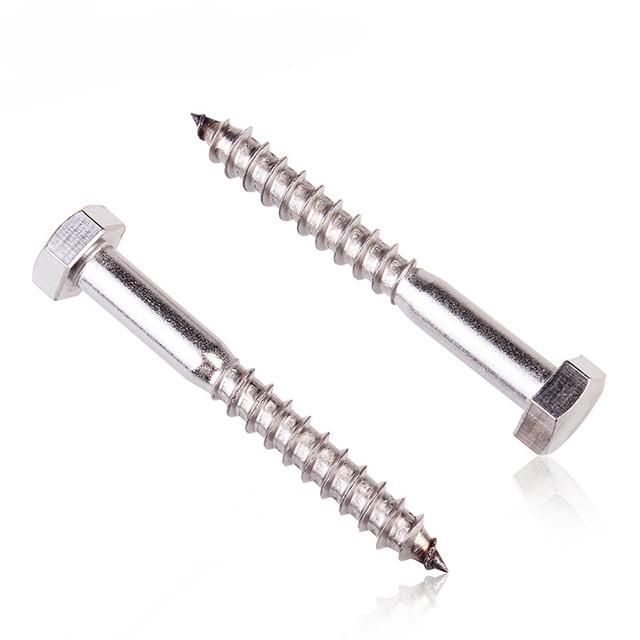 DIN571 Hex Head Stainless Lag Bolts Cartons & Pallets or According to Customer′′s Requirement. 10mm-300mm. Sokun