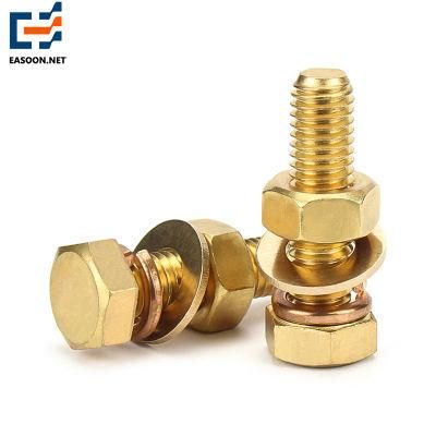 Factory Price Brass Bolt and Nut Cuzn37 Brass Bolt and Spring Washers