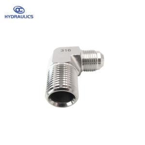 Male Jic to Male Pipe Fitting/90 Elbow Stainless Steel Adapter/Forged Pipe Fittings