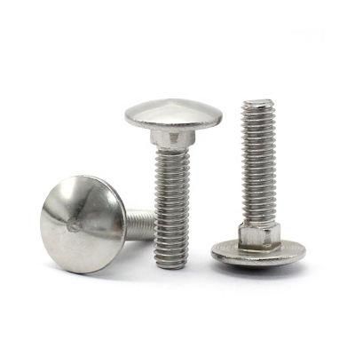 Fasteners DIN 603 Stainless Steel Carriage Head Bolt and Hex Nuts of Different Material Steel