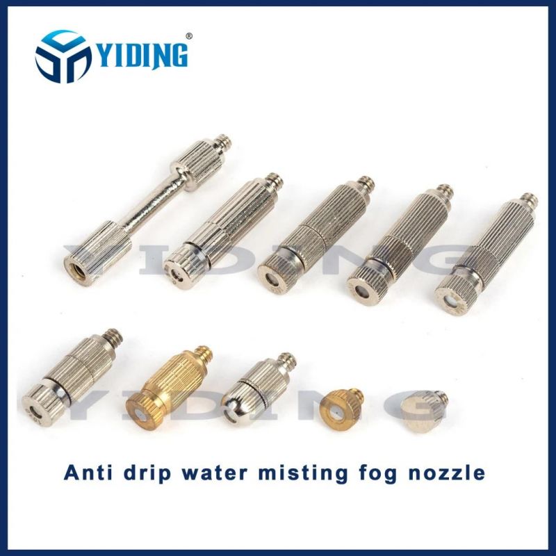 Misting Tee Push Slip Lock Fitting High Pressure Fogging Machine Slip Lock Tee Connector Brass Joint Fog Machine T Fitting Quick Slip T Joint Straight Fitting