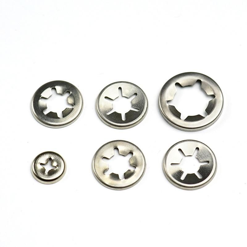 OEM High Quality Stainless Steel Dome Star Shaped Lock Washer/Fender Washer for Screw and Nut
