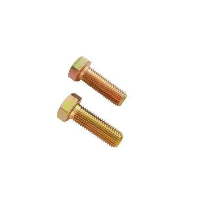 Hex Bolt Cl. 8.8 with Yellow Zinc
