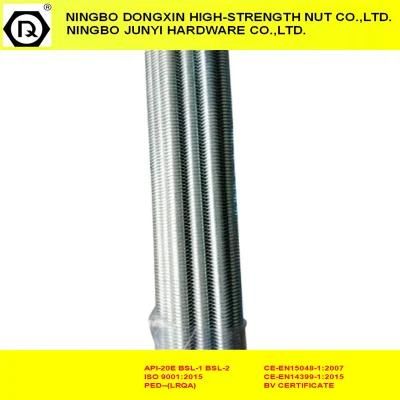DIN976 Fasteners Full Threaded Rods with Zinc Plated